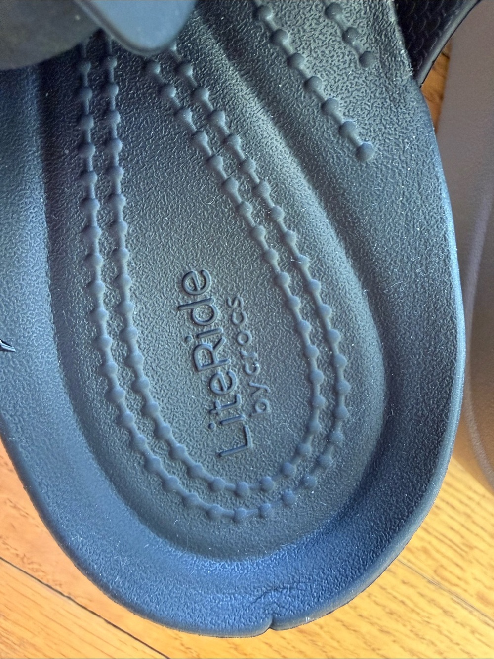 CROCS Women's Black and Brown LiteRide Slingback Sandal - Picture 6 of 6